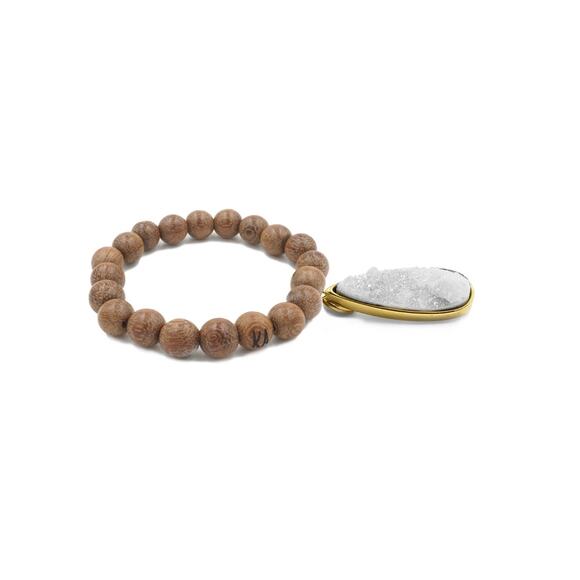RETAIL $50 Kinsley Armelle Druzy Collection Timber Quartz Drop Bracelet*NEW - Picture 1 of 2